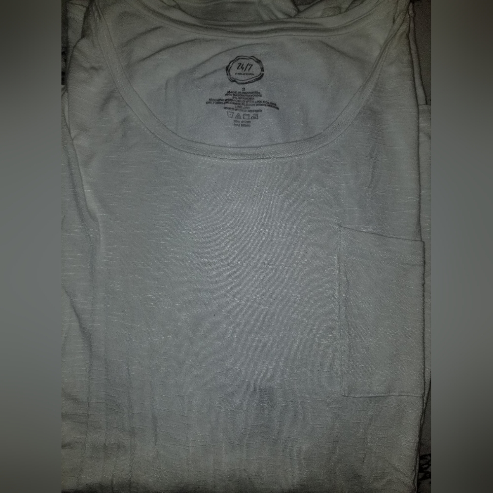 White pocket T-shirt, Maurices, 3x